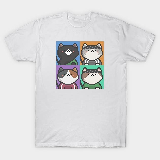 Pixel Cat Tile 037 T-Shirt by Infinite Mew Mew